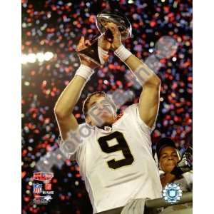  Drew Brees   Super Bowl XLIV Lombardi Trophy   New Orleans 