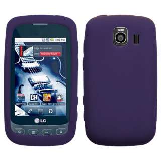 New Sprint LG LS670 Optimus S V U Purple Accessory Silicone Skin Soft 