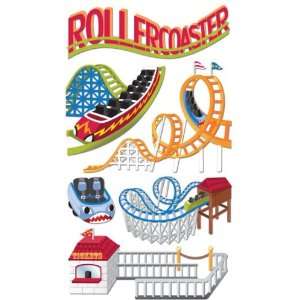  Roller Coasters Jolees Boutique Dimensional Stickers 