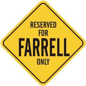   RESERVED FOR FARRELL ONLY  CROSSING SIGN