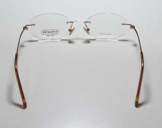   305 50 17 135 GOLD RIMLESS OPHTHALMIC EYEGLASSES/GLASSES/FRAMES  