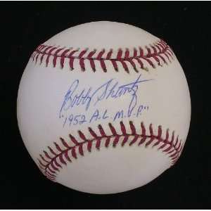  Signed Bobby Shantz Baseball   1952 A L MVP Sports 