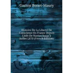   JusquÃ  Juillet L870 (French Edition) Gaston Bonet Maury Books