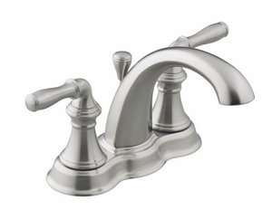   393 N4 BN Brushed Nickel Centerset Bathroom Faucet from the Devonshire