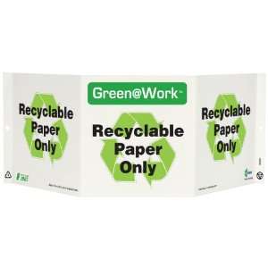   Recycle Symbol, 20 Width x 7 1/2 Length x 5 Depth, Recycled Plastic