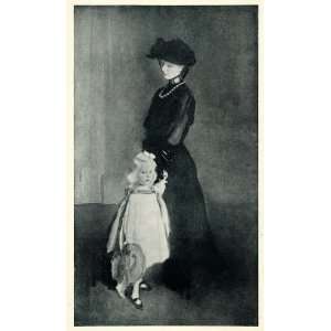  1905 Print Edwardian Fashion Mother Daughter Cecilia Beaux 