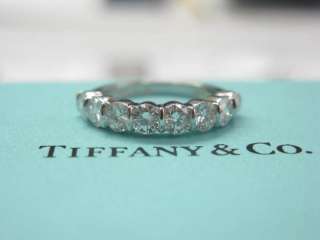 Tiffany & Co PLAT 8 Diamond Bar Band Ring 1.65Ct  