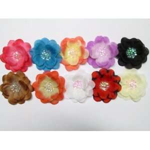   Color 4 Sequin Center Flower Hair Clip Hair Accessories For All Ages