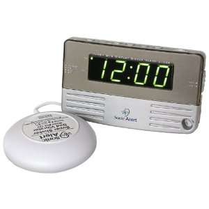    Travel Size Bedside Clock with Bed Shaker