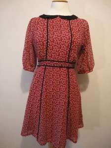 Ditsy floral 40s Vintage Style Lined Tea Dress sizes 8 to 18  