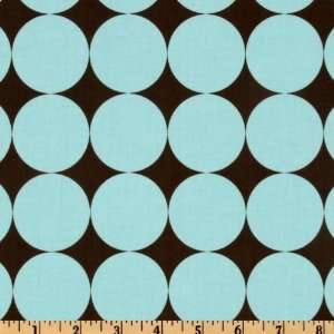  44 Wide Michael Miller Disco Dot Blue Fabric By The Yard 