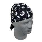   and White Yin Yang Balance Symbol Skull Cap Doo Rags Headwrap  