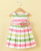 NWT First Impressions Baby Girls Bold Stripe Dress size 3 6 months 