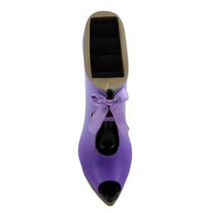 Ankle Booty Boot High Heel Shoe Ring Holder Lavender Purple Miniature 