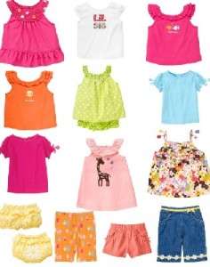 GYMBOREE Girls Summer Lot UPic Shirts Shorts Dress NWT  