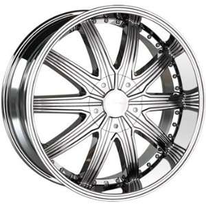 Veloche Tork 22x9.5 Chrome Wheel / Rim 6x5.5 with a 18mm Offset and a 