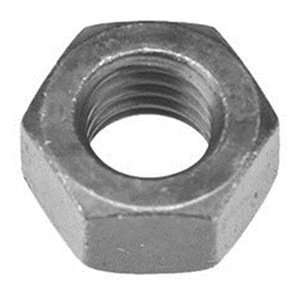  7/8 9 Low Carbon Zinc Plated Heavy Hex Nut, Pack of 10 