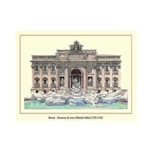  Fontana Di Trevi Poster Print