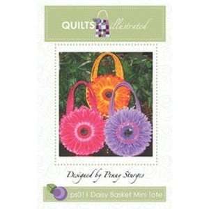  Quiltsillustrated   Daisy Basket Mini Tote Electronics