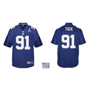  NEW York Giants #91 Justin Tuck Jersey Authentic Blue /NFL 