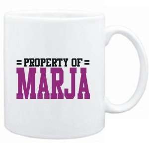 Mug White  Property of Marja  Female Names  Sports 