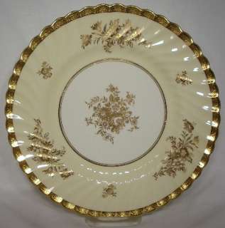 MINTON china H4925 Gold Encrusted Dinner Plate  