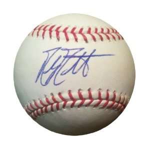  Signed Mike Moustakas Baseball Kansas City Royals MLB COA Moustakas 