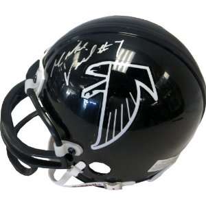 Michael Vick Autographed Throwback Atlanta Falcons Mini Helmet  