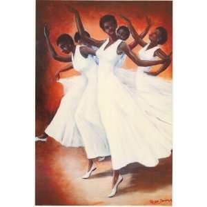  Ebonies in Motion   Inspirational Poster  24 x 36