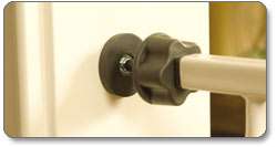 Four individually adjustable pressure mounts provide a stable, secure 