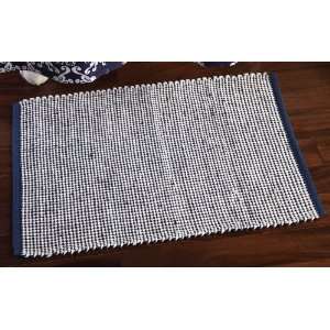  Westbrook Navy & White Checkered Bathroom Rug By 
