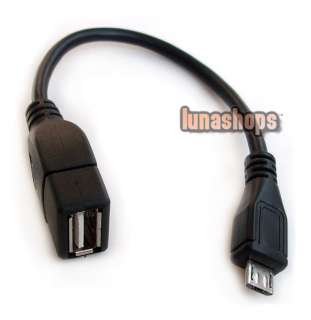 Micro USB 5 pins Male To USB Female Adapter Cable Converter OTG  