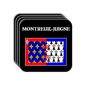 Pays de la Loire   MONTREUIL JUIGNE Set of 4 Mini Mousepad Coasters