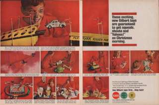1963 GILBERT TOYS AD   AUTO RAMA/ERECTOR/AMERICAN FLYER  