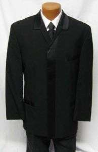 Black Pierre Cardin Slide Tuxedo Jacket Boys All Sizes  