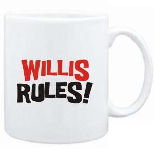  Mug White  Willis rules  Male Names