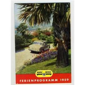  Ferienprogramm 1959 Holiday Tours in Europe Booklet in 