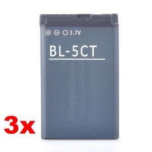  Neewer 3x BL5CT BL 5CT Li ion Battery for Nokia C3 Touch 3 
