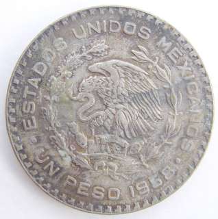 1958 MEXICAN SILVER COIN  
