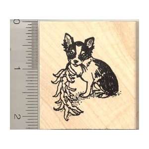  Chili Pepper Chihuahua Rubber Stamp   Wood Mounted Arts 