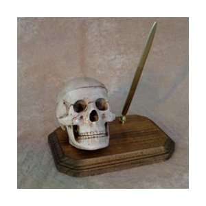  Skull Pen Holder   Halloween Prop 