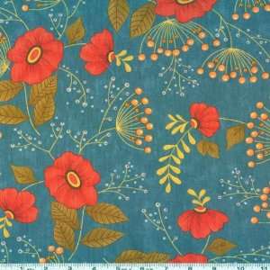  45 Wide Moda Tranquility Sanctuary Teal Fabric By The 