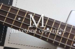 Mint Headless Metal Silver 4 string electric Bass Guitar #904  
