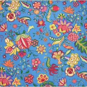  54 Wide Yvette Blue Fabric By The Yard Arts, Crafts 