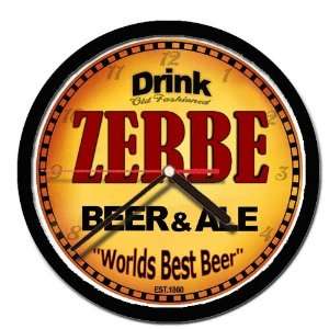  ZERBE beer and ale cerveza wall clock 