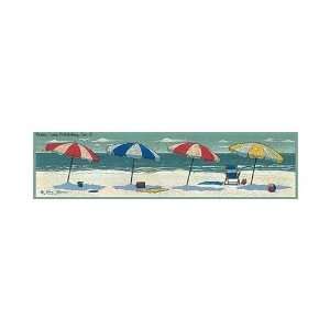  Jay Zinn   Umbrella Row Size 5x20 Poster Print