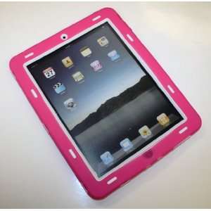  Ipad Super Case   Hot Pink / White