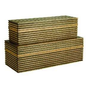  Arteriors Trinity Wooden Boxes, Set of 2