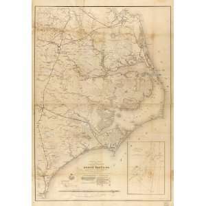 Civil War Map Eastern portion of the Military Department of North 
