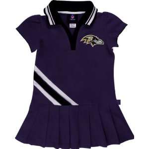    Baltimore Ravens Toddler Pleated Polo Dress 